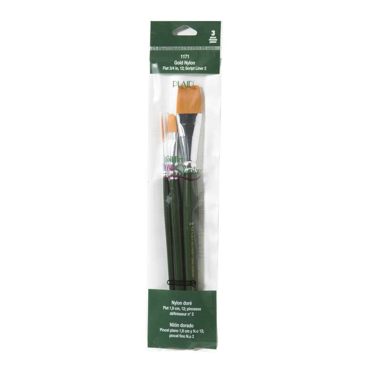 Plaid Folkart Brush Set