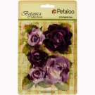 Petaloo Botanica Garden Roses 5/Pkg-Lavender/Purple, 1.5" - 2.5"