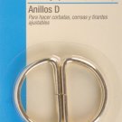 Dritz Metal "D" Rings 1-1/2" 4/Pkg-Gilt