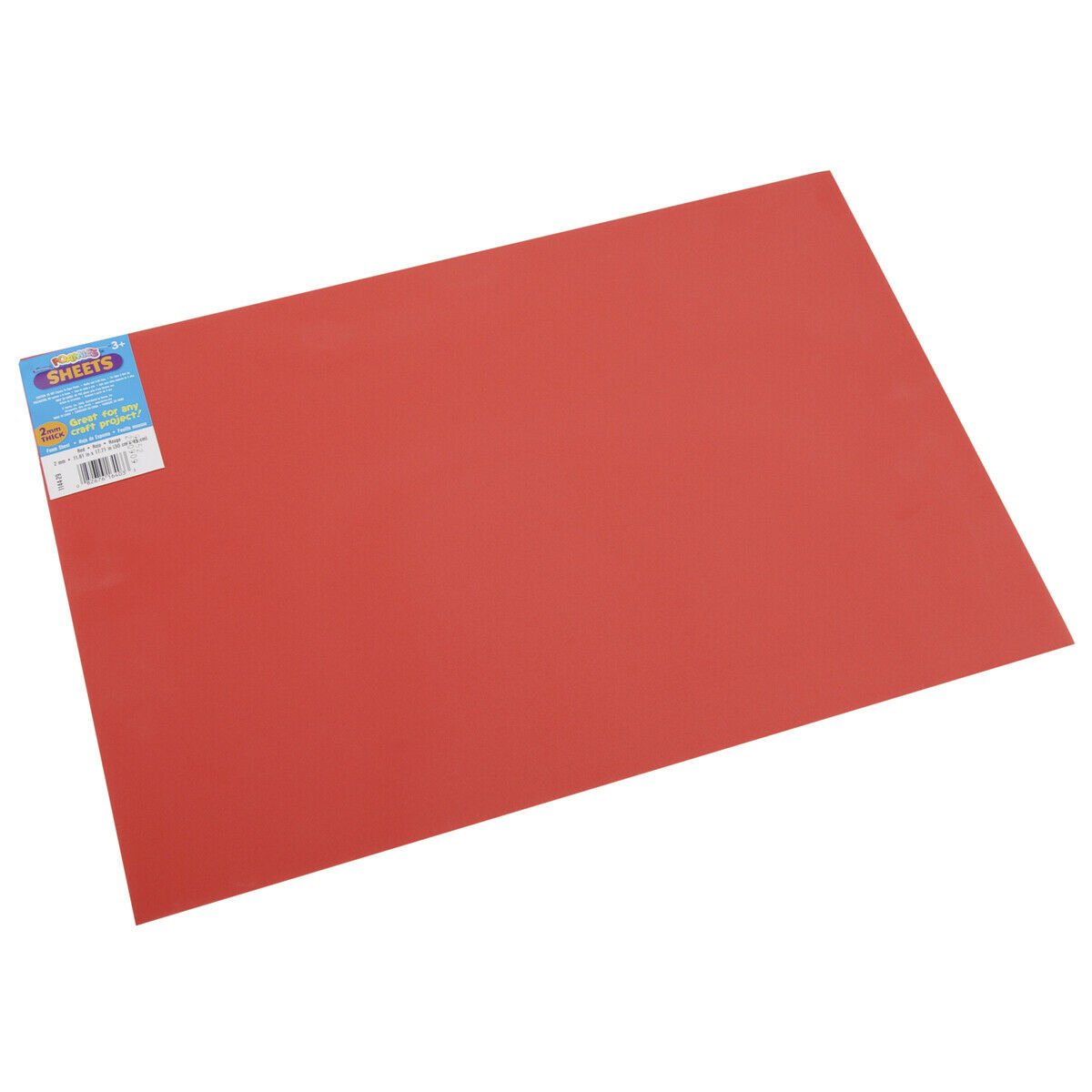 Darice Foamies Foam Sheet Red 2mm thick 12 X 18 Inches