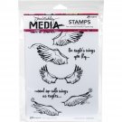 Ranger Dina Wakley Media Cling Stamps Scribbly Wings
