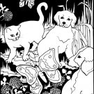 Darice ColorIn Velvet Poster Puppies & Kittens 16"x20"