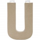 Darice Paper Mache Letter U 8 X 5.5 Inches