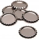 Darice Flat Bottle Caps 1 Inch Chrome