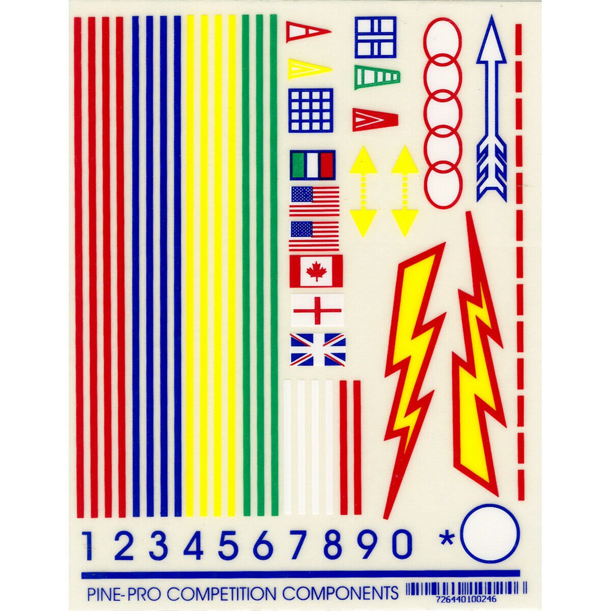 Pine Car Derby Decal 4"X5"-Primaries