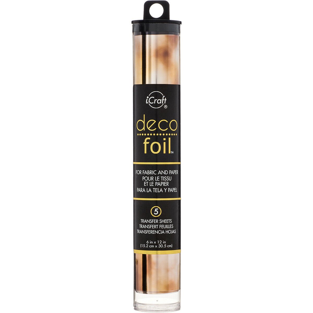 Deco Foil Specialty Transfer Sheets 6"X12" 5/Pkg-Amber Watercolor
