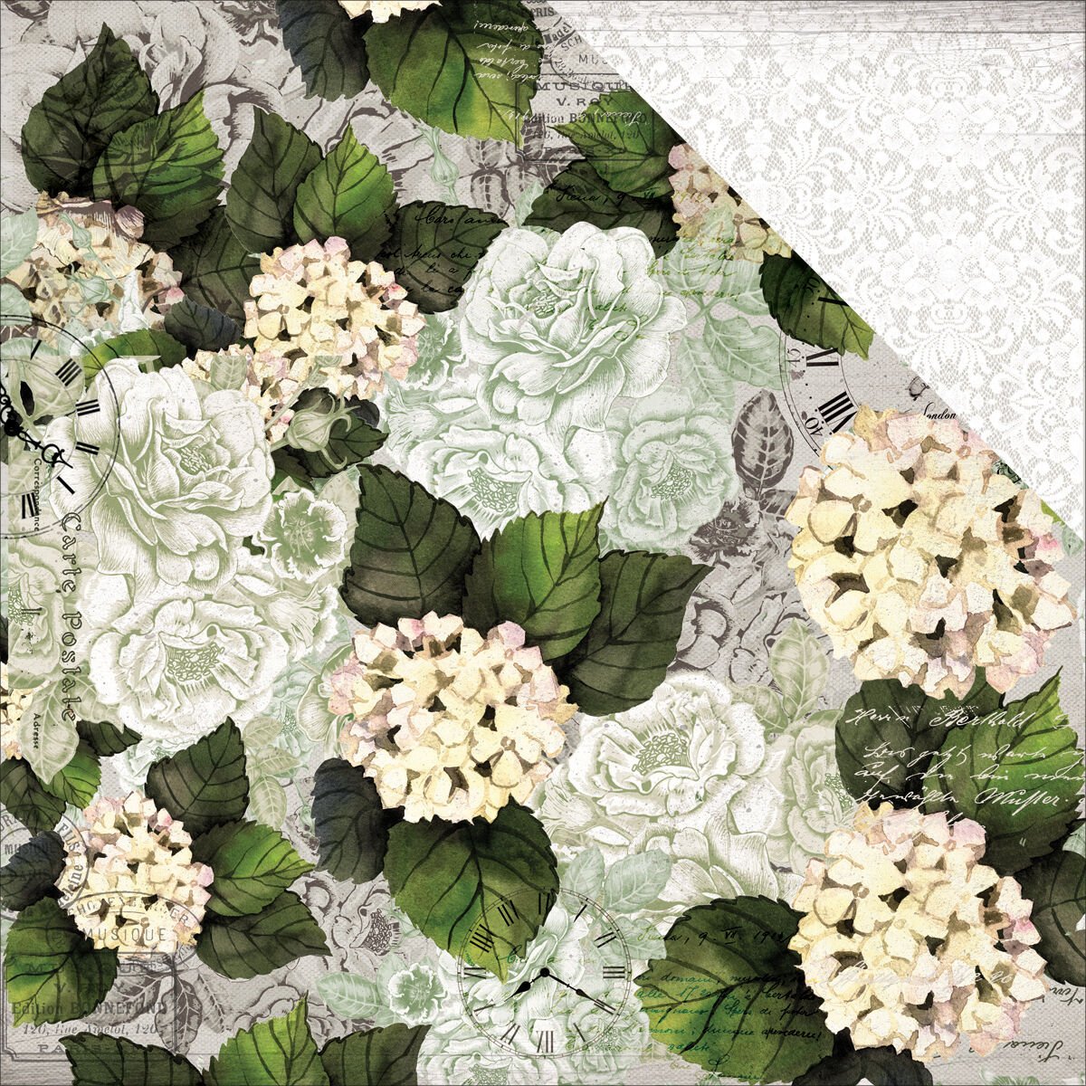Kaiser Craft Provincial Collection Double Sided Paper Hydrangea