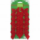 Darice Holiday Velvet Bow Red - 2 by 2