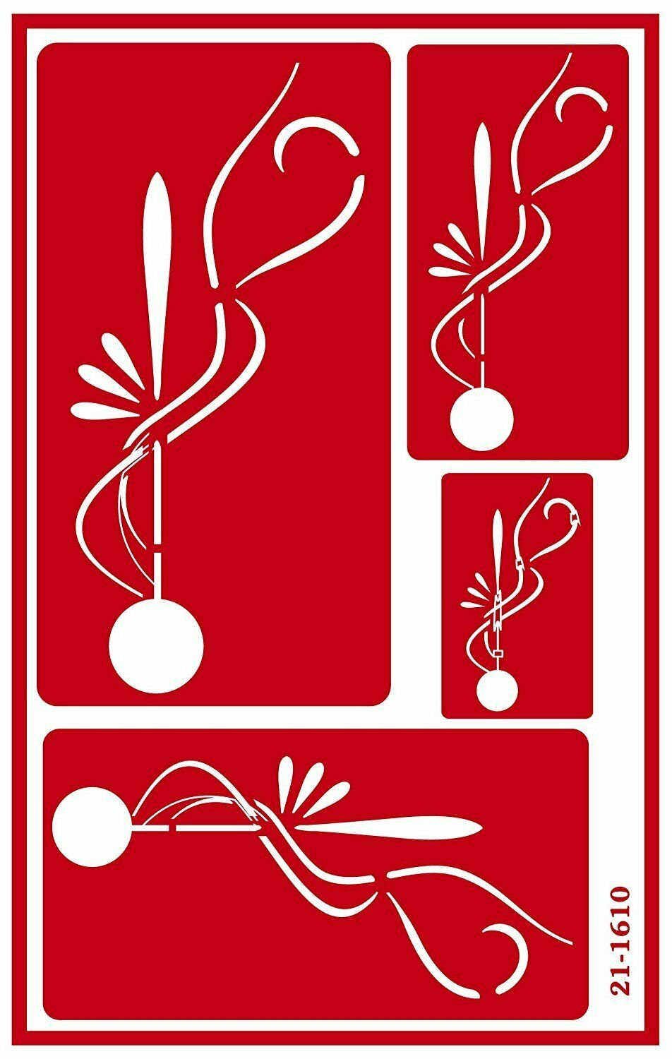 Armour Etch Over N Over Stencil Art Deco