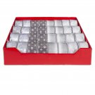 Assortments Christmas Snowflake Ribbon Polyester and Nylon 2.5inx 25ftx 0.1in