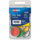 Metal Rim & Ring Key Tags 25/Pkg-Assorted