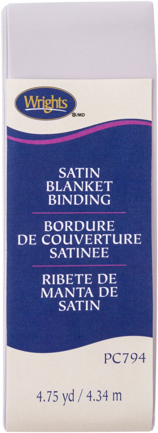 Wrights Single Fold Satin Blanket Binding 2"X4.75Yd-Shadow
