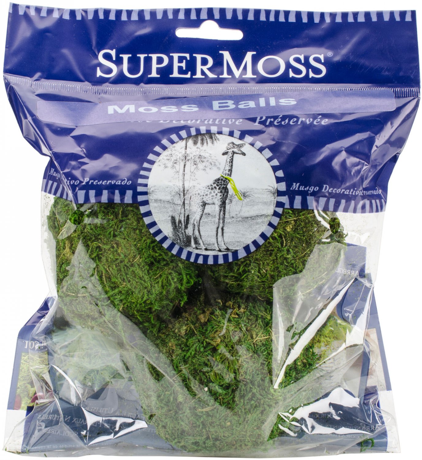 Super Moss Moss Balls 2.5" 3/Pkg-Green