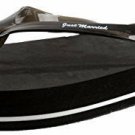 Darice VL2027 Wedding Just Married Mens Flip Flops Sandals, Black (Medium)