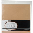 Darice Core'dinations Canvas Cardstock 12 X12 Inches Kraft
