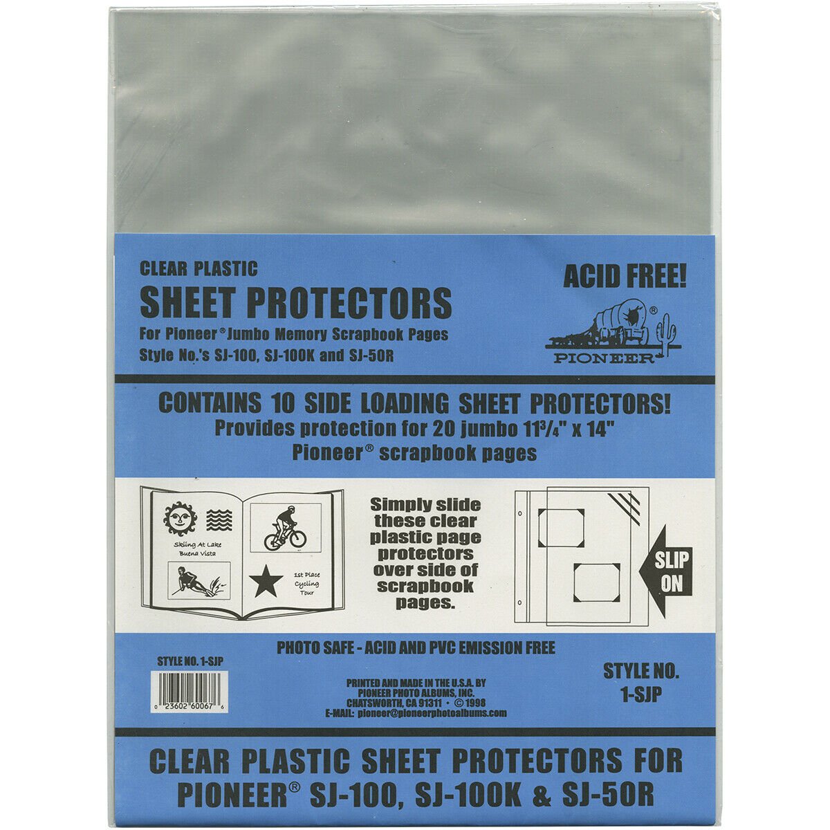 Pioneer Post Bound Side Load Refill Pages 11.75"x14" 10/Pkg -