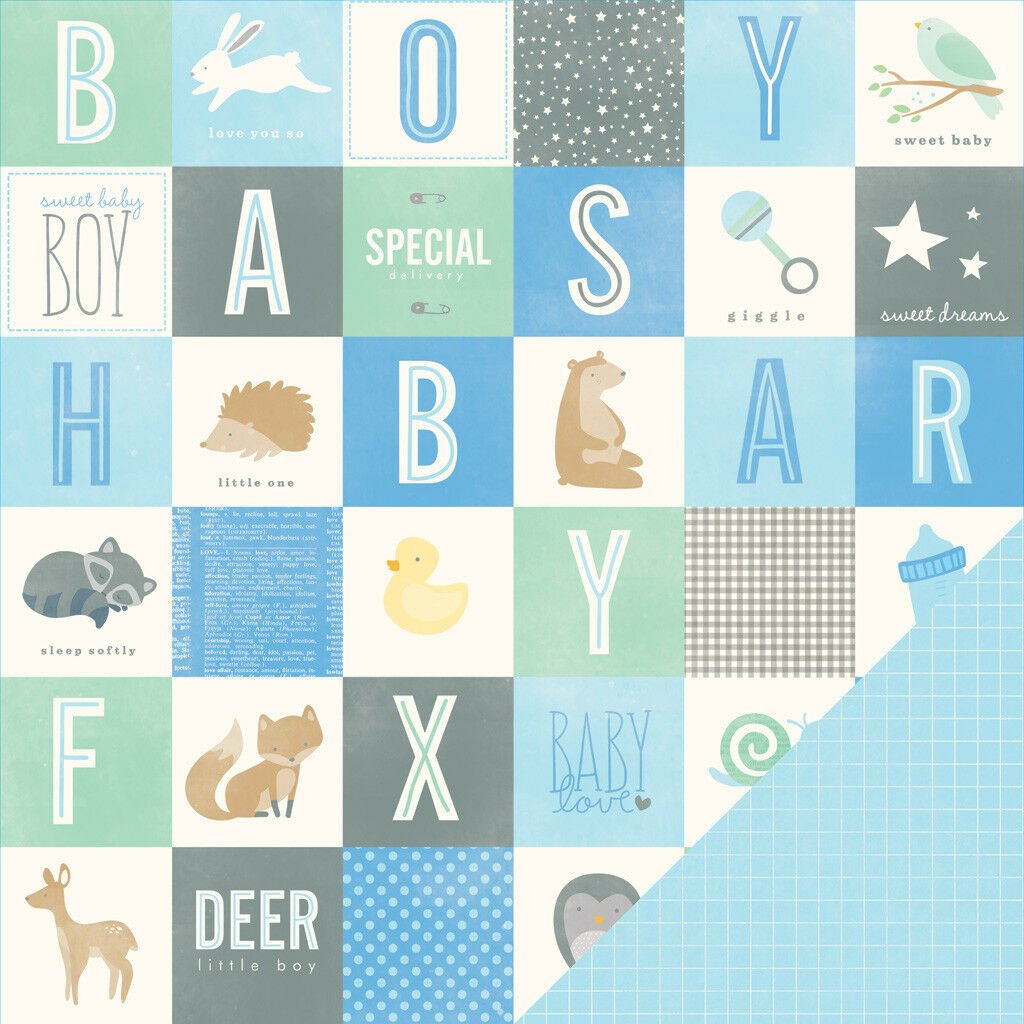 American Crafts PB SD Ptrn Ppr Its a Boy