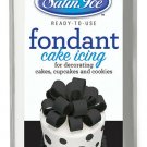 Satin Ice Packaged Fondant 4oz-Black Vanilla