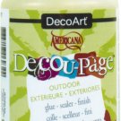 Americana Decou-Page Glue Widemouth Jar-8Oz Outdoor