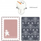 Sizzix Grey Gingerbread Man&Nordic Flowers Set Embossed Folders&Sizzlits Die