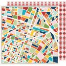 American Craft Go Now Go Collection 12 X 12 Double Sided Paper City