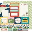 American Craft Go Now Go Collection 12 X 12 Double Sided Paper Race