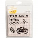 American Crafts Finders Keepers Collection Clear Acrylic Stamps Small Set
