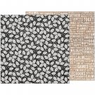 American Craft  Warm And Cozy Collection 12X12 Double Sided Paper Leaf Toss