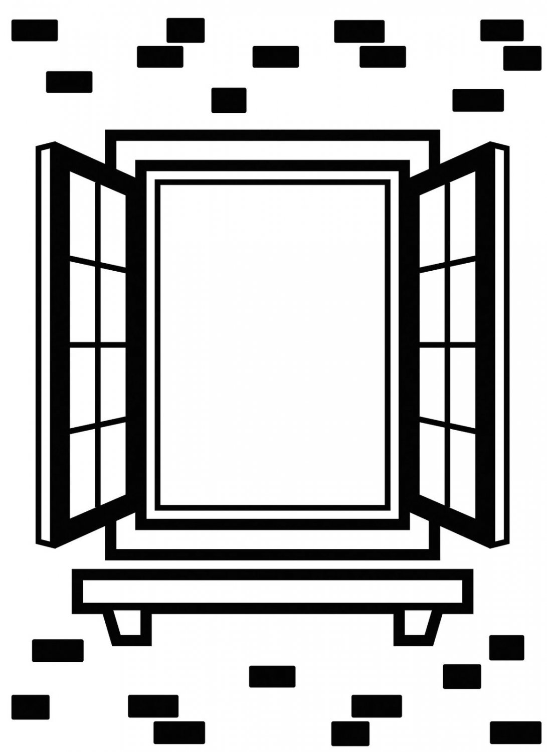 Darice Embossing Folder Window Shutter 4.25 x 5.75 inches