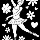Darice Color In Velvet Poster 6 X 9 Inches Ballerina