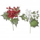 Darice Glitter Berry Pick 7 Inches Assorted Colors