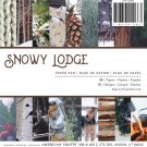 American Crafts Holiday Single Sided Paper Pad Snowy Lodge