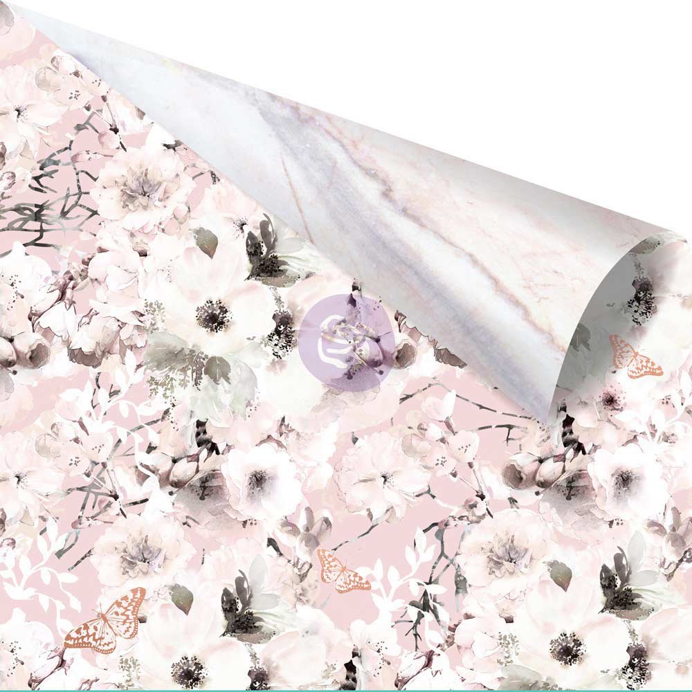 Cherry Blossom Gold Foiled Double-Sided Cardstock 12 X 12 "Cherry Blossom Garden