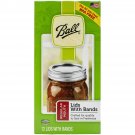 Ball(R) Lids & Bands 12/Pkg-Regular Mouth Silver