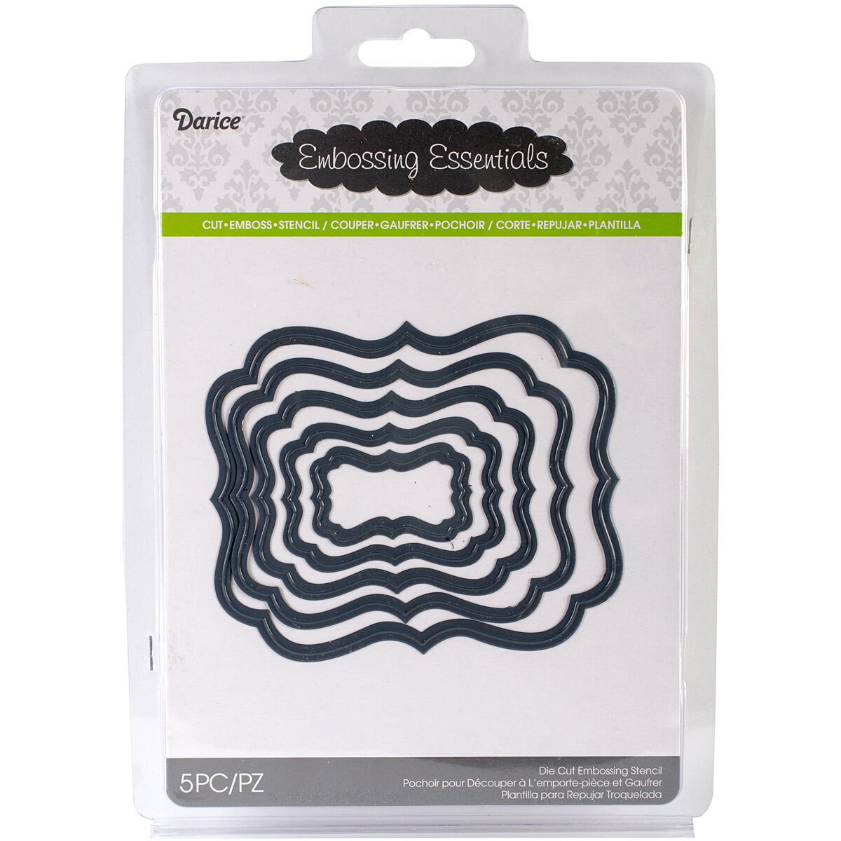 Darice 2014-02 Embossing Essentials Dies Nesting Rectangles