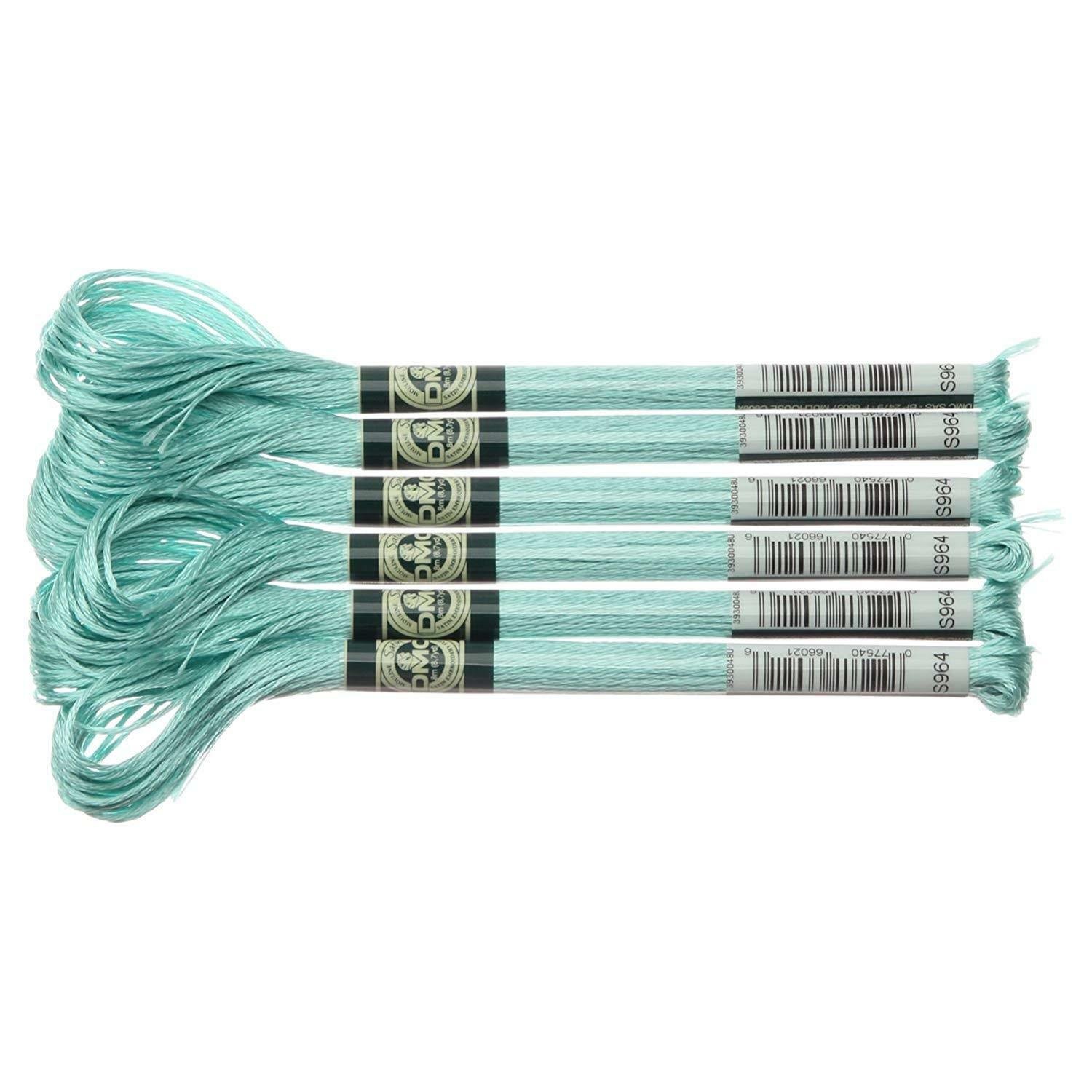 DMC Satin Floss 8.7yd,Light Sea green