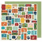 American Crafts Go Now Go Collection 12 X 12 Double Sided Paper Move