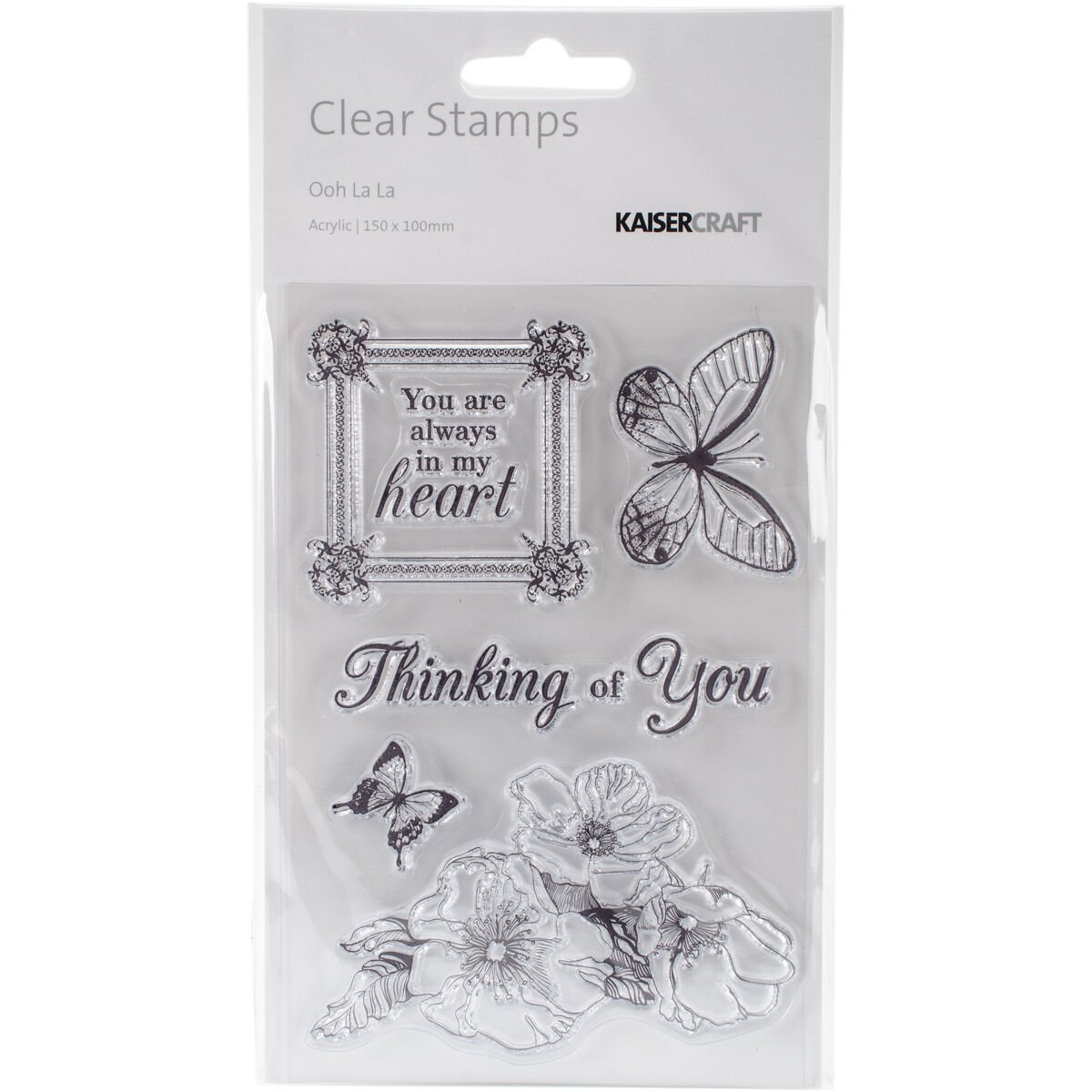 Kaiser Craft Ooh La La Collection Clear Acrylic Stamps