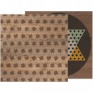 American Craft  Warm And Cozy Collection 12X12 Double Sided Paper Star Mosaic