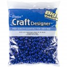 Darice Pony Beads Opaque Blue 6mm X 9mm 