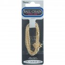 Darice Ball Chain 2.4 mm X 24 Inches Gold Plated