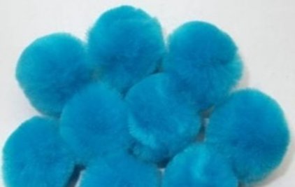 Pepperell Pom Pom Turquoise 1 Inch