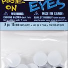 Darice Paste on Wiggle Eyes 15mm Black