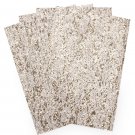 Darice Silver Glittered Lace Overlay Decoration, 4 Pack