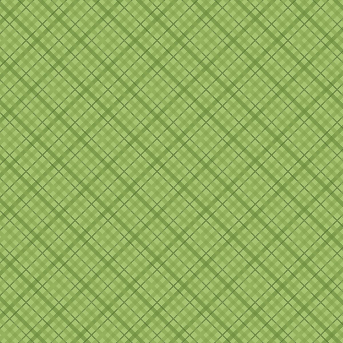 Core'dinations Core Basics Light Green Plaid 12" x 12" 12pc