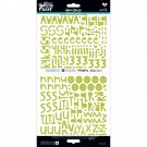 Bella Blvd Illustrated Faith Cardstock Stickers Alphabet Homespun Olive You