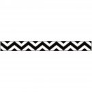 American Crafts Glitter Ribbon Black Chevron 0.325 Ch 3 Yards
