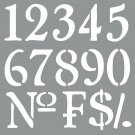 Americana Decor Stencil 12"X12"-Olde World Numbers