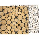 American Craft Pebbles Warm And Cozy Collection 12 X 12 Double Sided Paper Logs