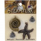 Darice Steampunk Soli Oak Metal Accents Sealife